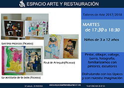 Talleres de arte para niños curso 17/18, Espacio Arte Huesca